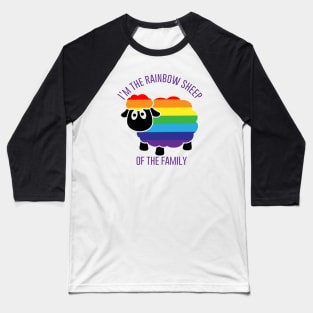 Rainbow Sheep of the Family Baseball T-Shirt